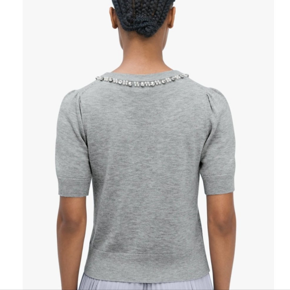 Kate Spade Pearl Crystal Sweater - Picture 2 of 5